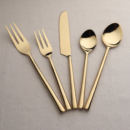 Sundance 5 Pc. Flatware Set - Bronze, Gold