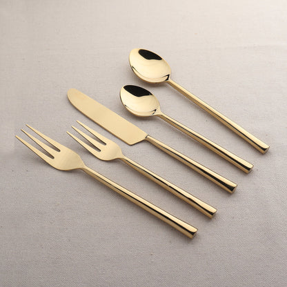 Sundance 5 Pc. Flatware Set - Bronze, Gold