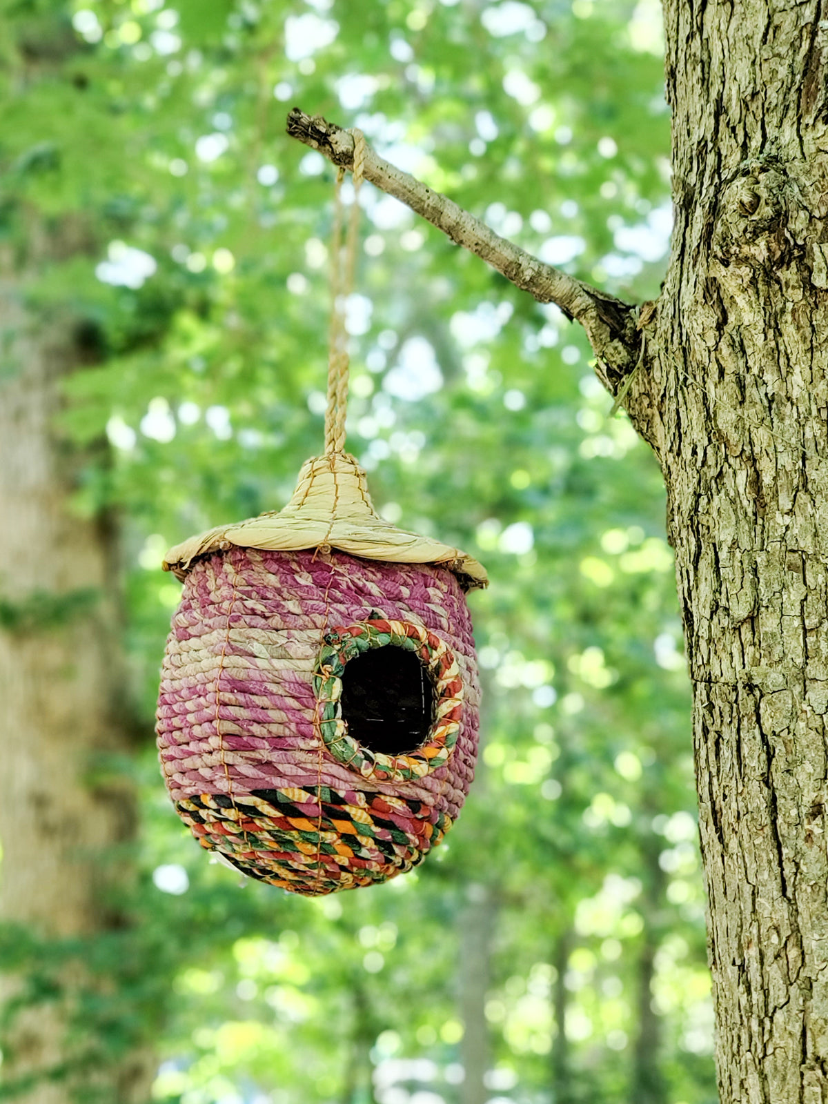 Seagrass &amp; Sari Birdhouse - Acorn