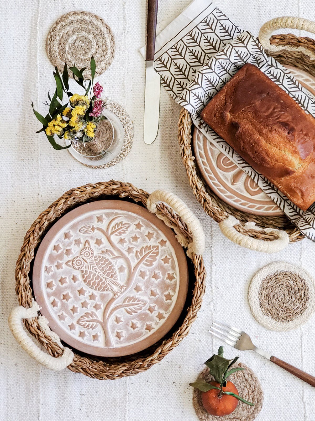 Bread Warmer &amp; Basket - Owl Round