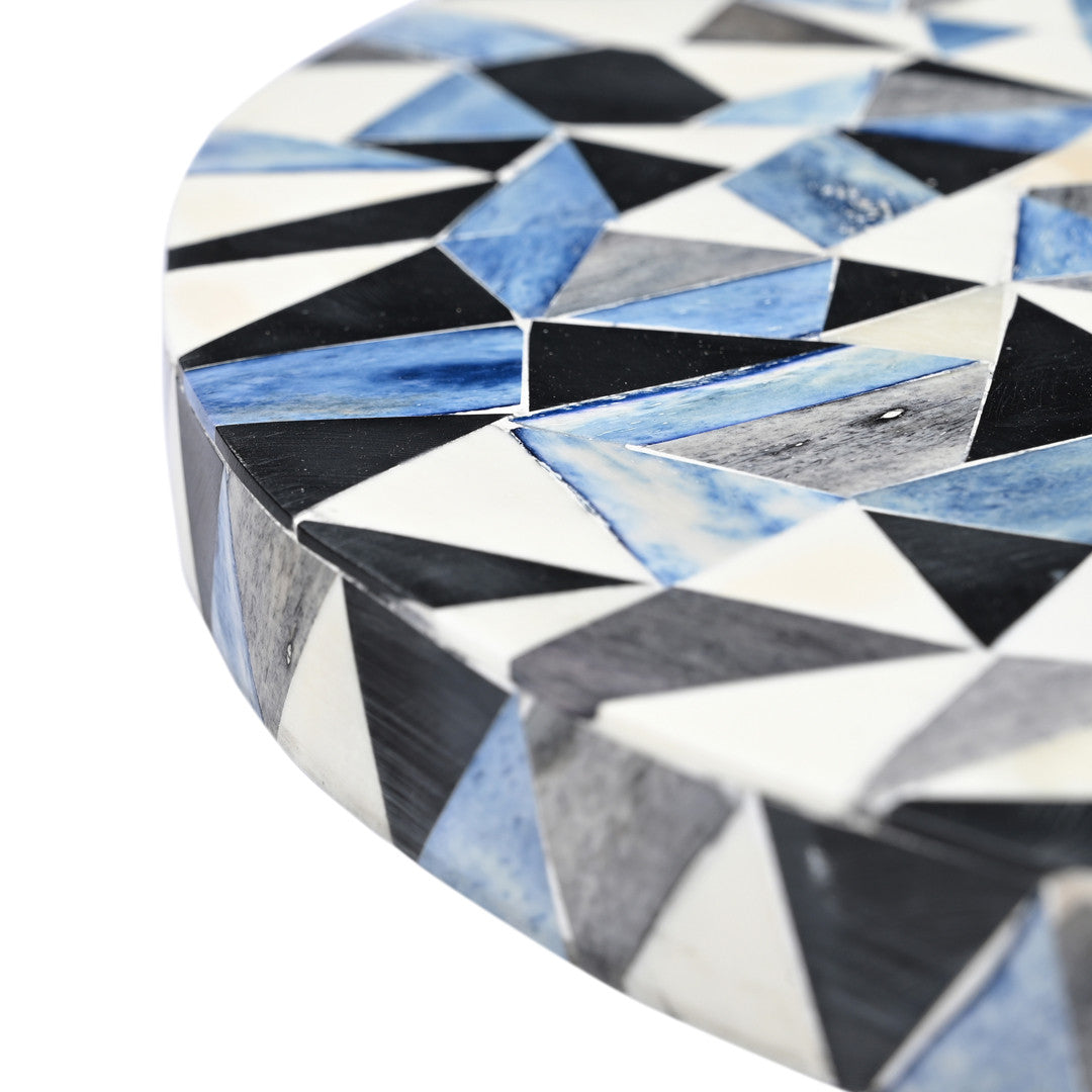Sao Tome Martini Table With Bone Inlay
