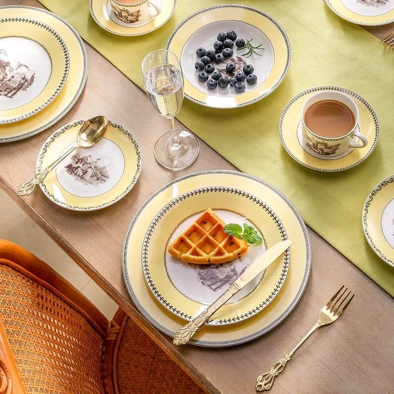 Antique Style European Heirloom Dinner Set