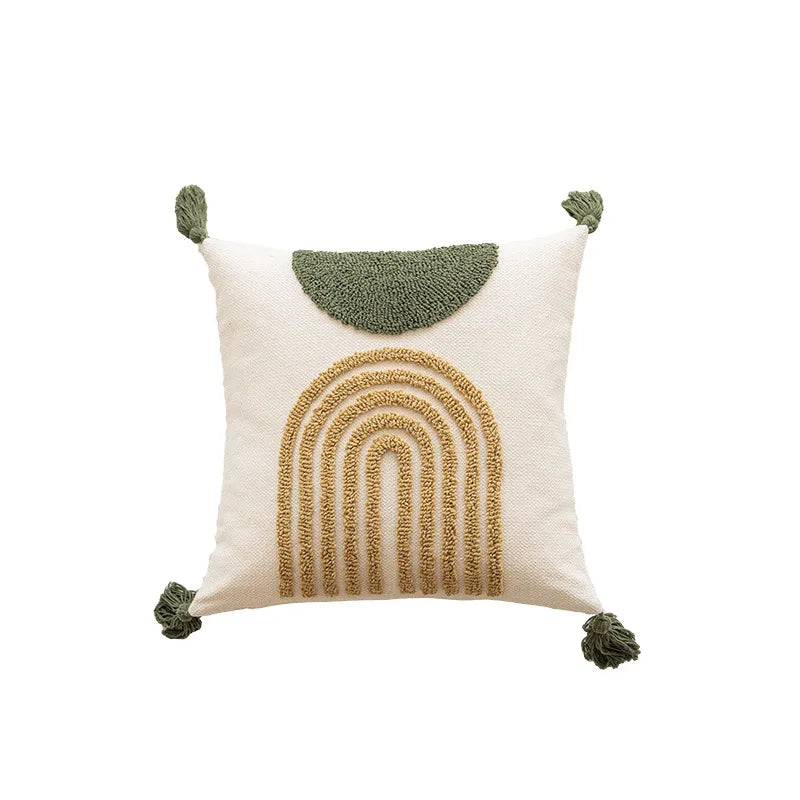 Green &amp; Coffee Cushion Covers - 6 styles