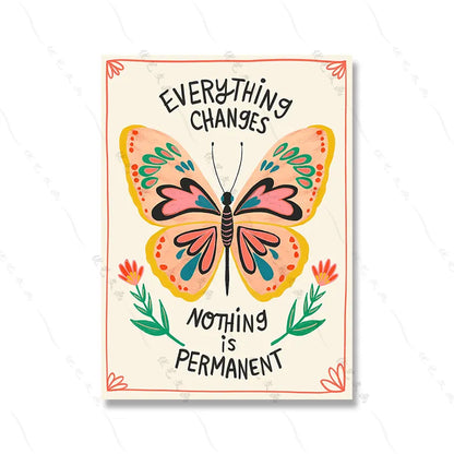 Colorful Butterfly Canvas Wall Decor