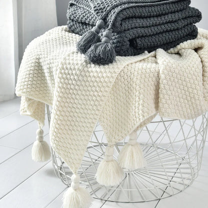 Tassel Throw- Multiple Colors