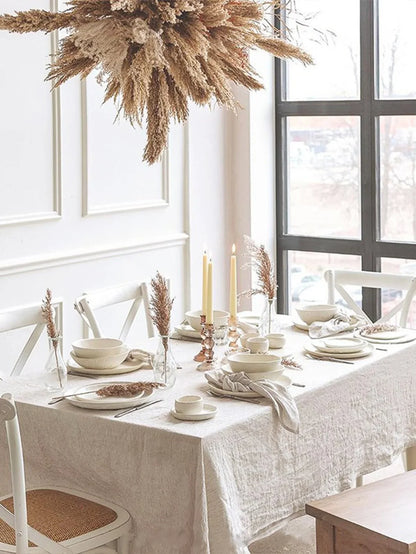 Rustic Linen Tablecloth