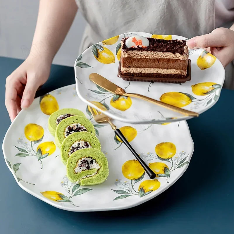 Italian Limoncella Ceramic Plates