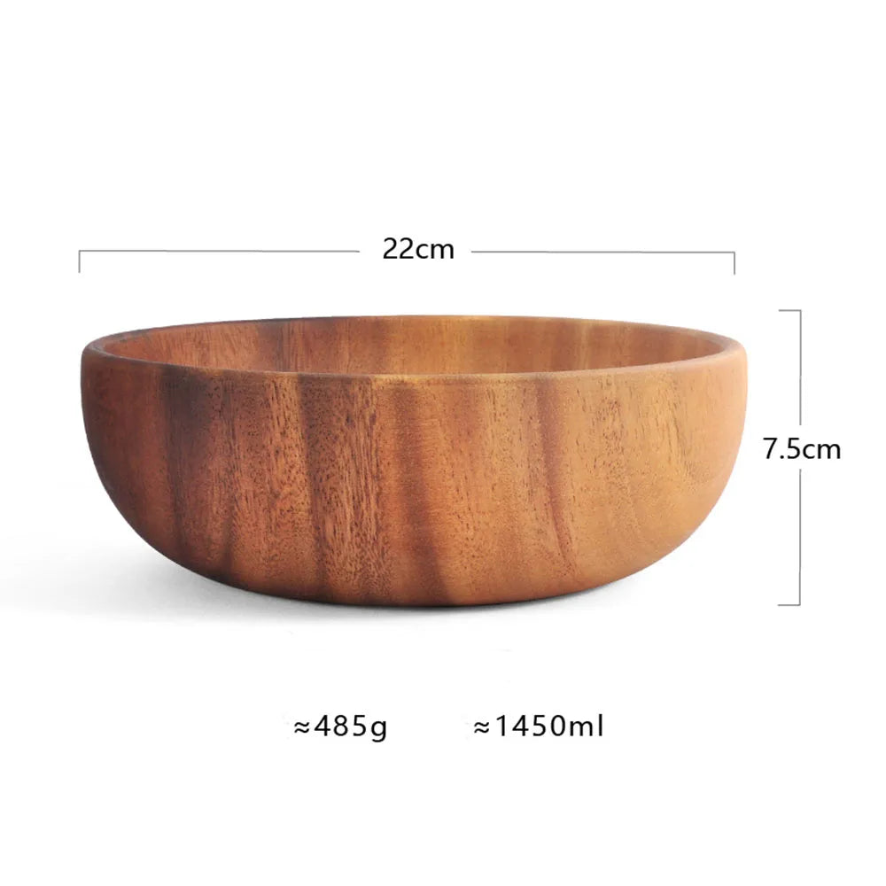 Acacia Wood Serving Bowls - Multiple Sizes