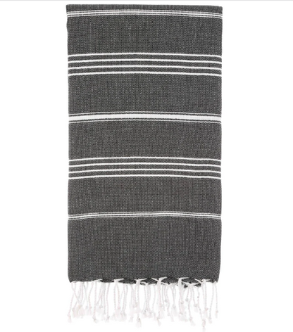 Pure Series Handwoven Turkish Towel - Black