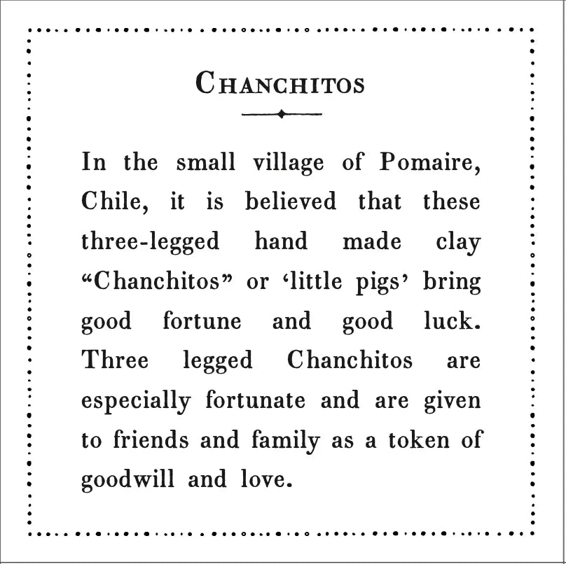 Lucky Three-Legged Terracotta Chanchito Pig