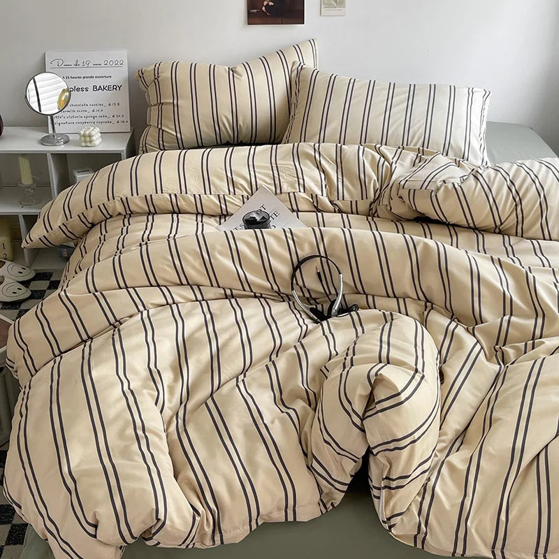 Striped Duvet Sets - 4 Colors