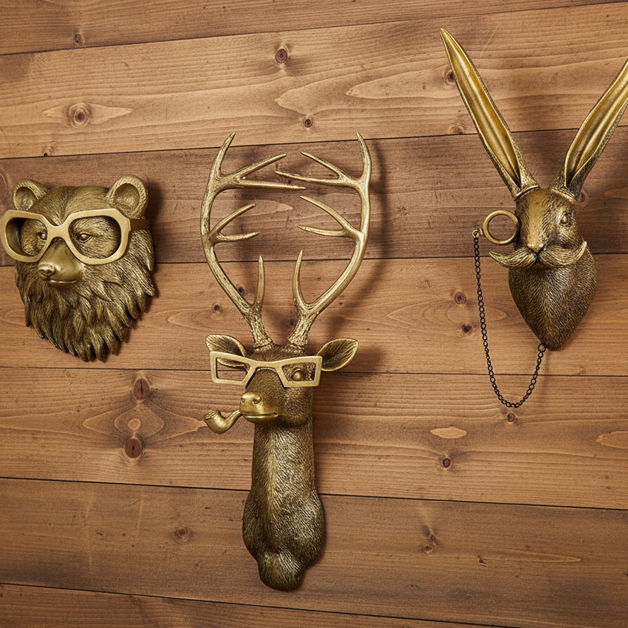 Antique Bronze Resin Animal Pendants