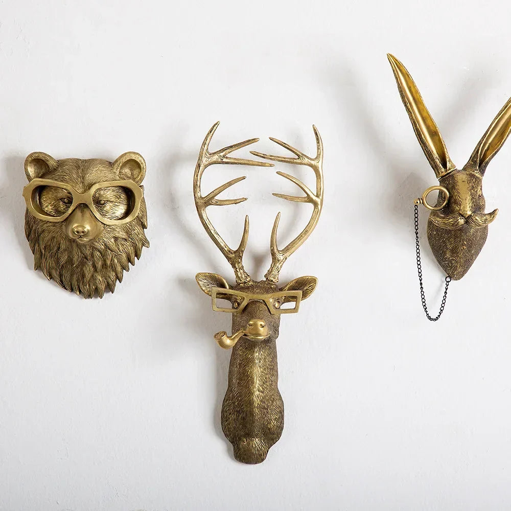Antique Bronze Resin Animal Pendants