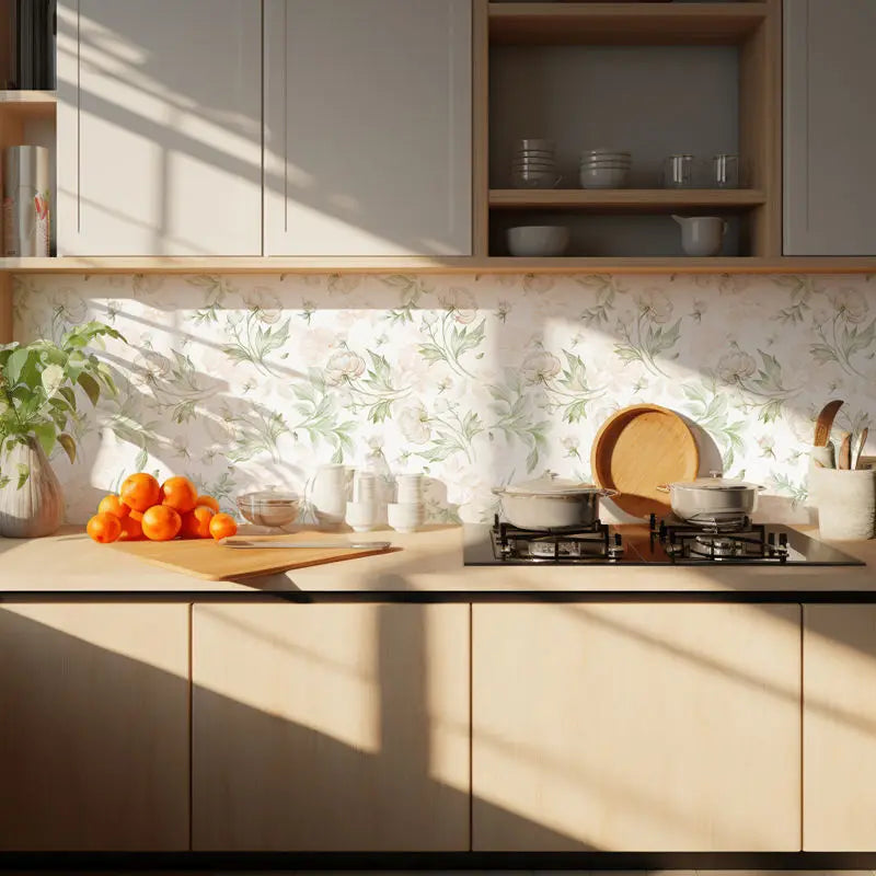 Pastoral Style Peel &amp; Stick Wallpaper in Green