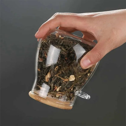 Aramé Glass Jars with Wooden Lids