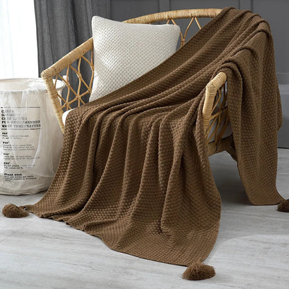 Tassel Throw- Multiple Colors