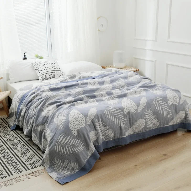100% Cotton Colorful Gauze Blankets