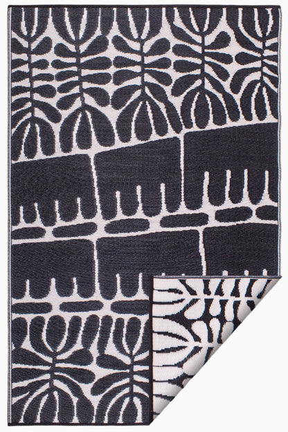 Serowe - Black &amp; White Reversible Outdoor Rug