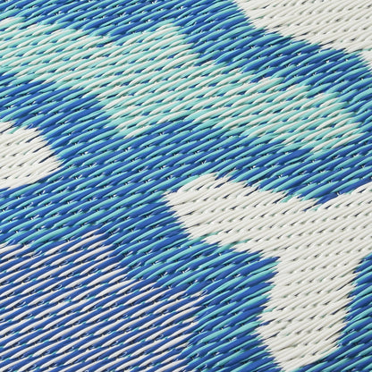 (SALE) Seville - Blue &amp; Teal Reversible Outdoor Rug