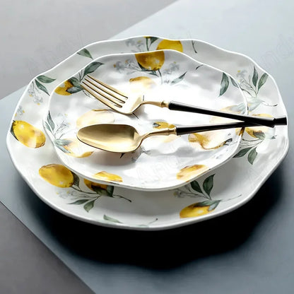 Italian Limoncella Ceramic Plates
