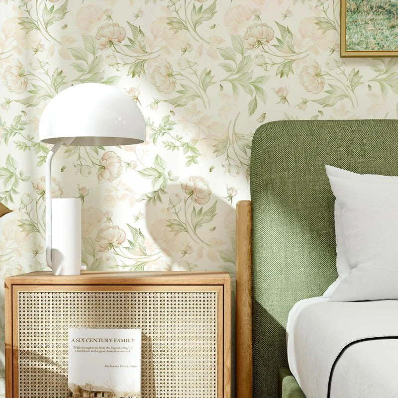 Pastoral Style Peel &amp; Stick Wallpaper in Green