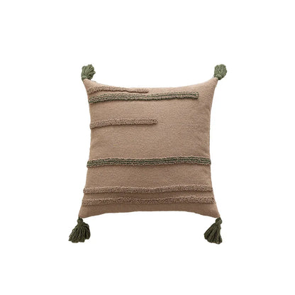 Green &amp; Coffee Cushion Covers - 6 styles
