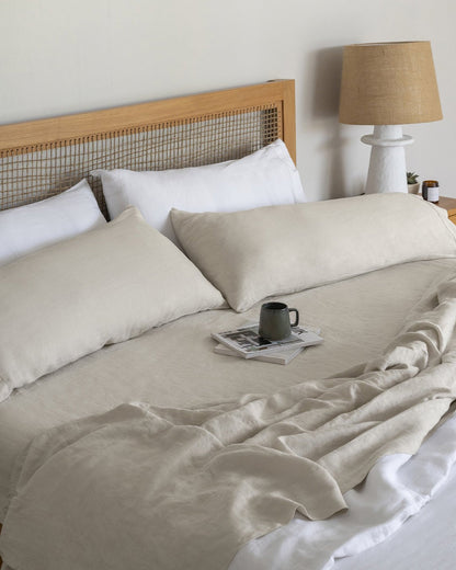 Stonewashed Linen Sheets Set