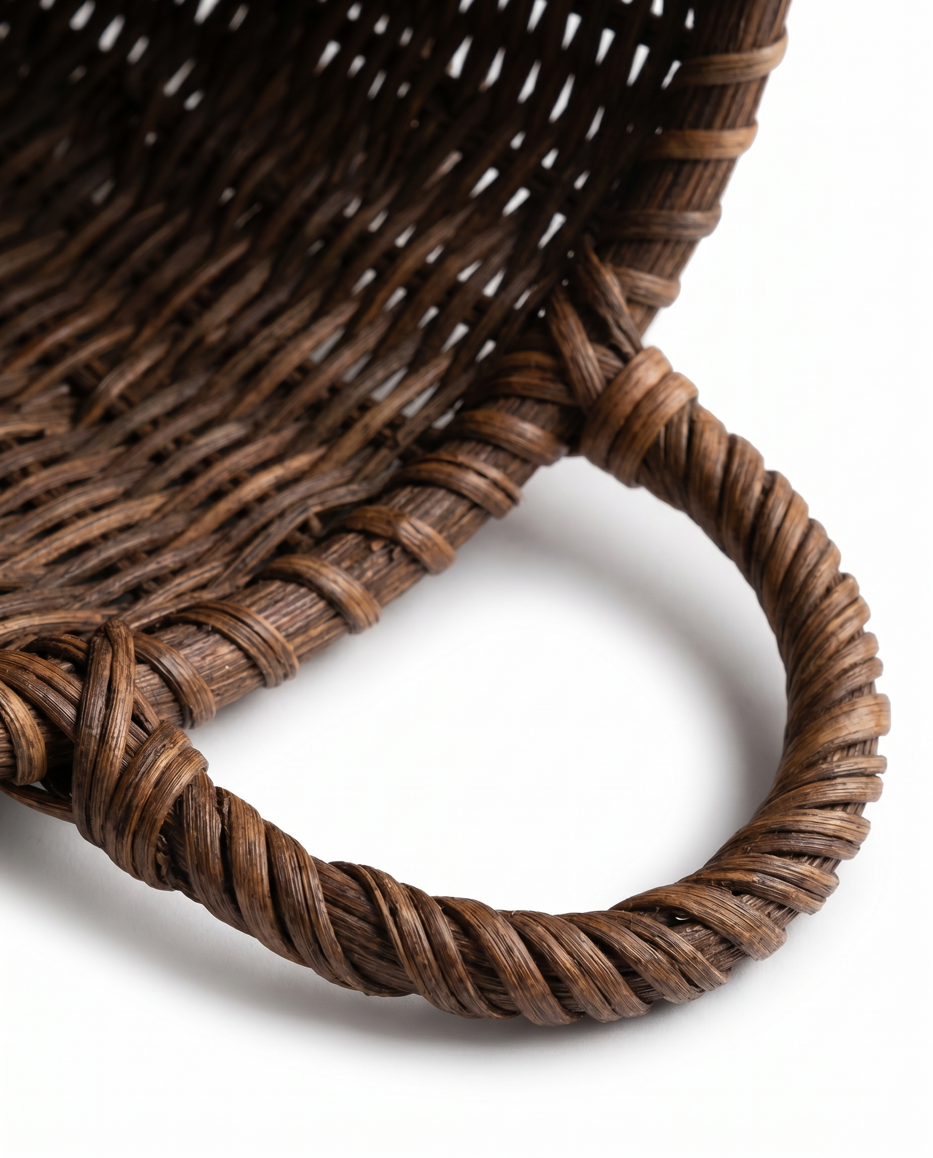 Handwoven Rattan Produce Basket