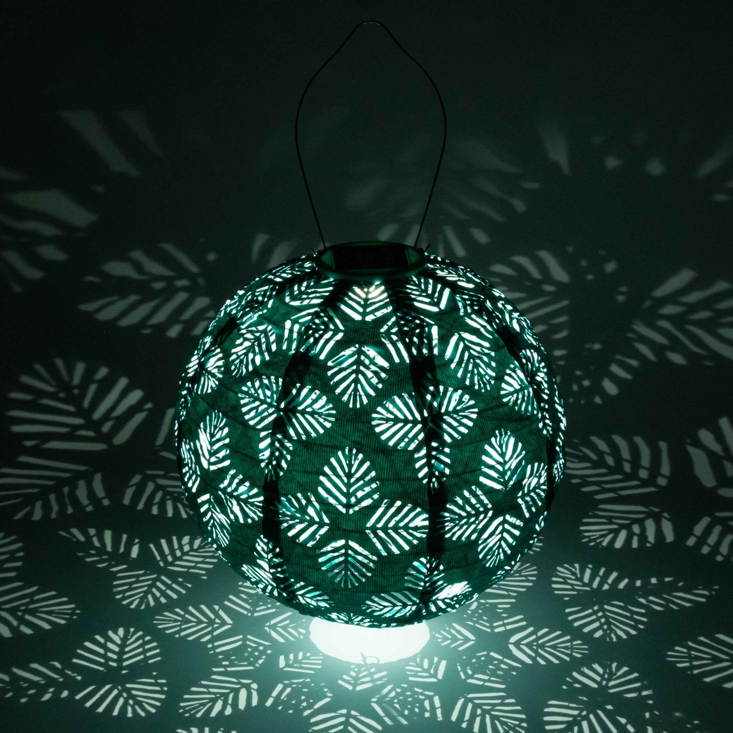 Soji Stella - Brights Geo Palm - 12" Solar Lantern