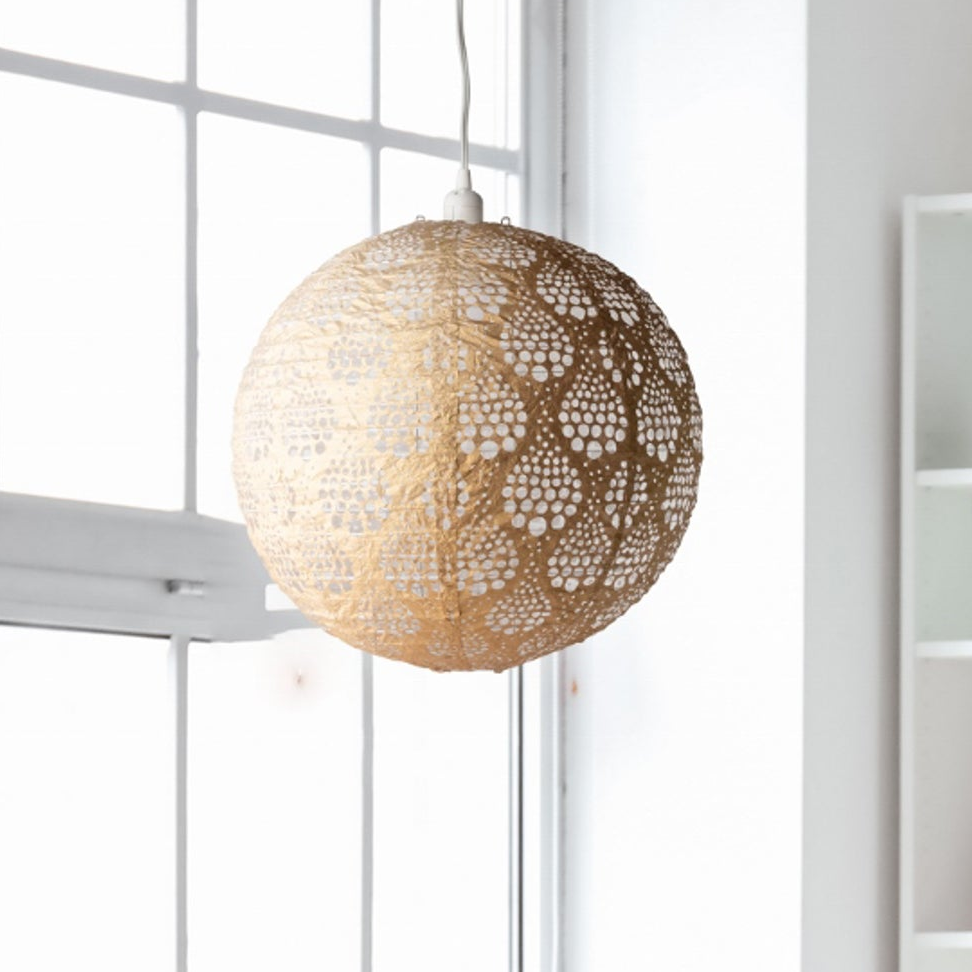 Soji Stella Nova Dewdrop Bronze - 18" Indoor / Outdoor Pendant Lamp (120V)