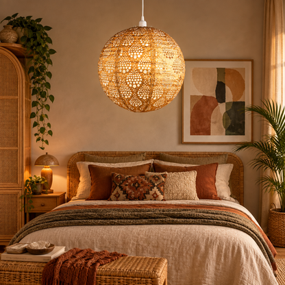 Soji Stella Nova Dewdrop Bronze - 18" Indoor / Outdoor Pendant Lamp (120V)