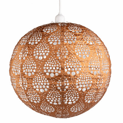 Soji Stella Nova Dewdrop Copper - 18" Indoor / Outdoor Pendant Lamp (120V)