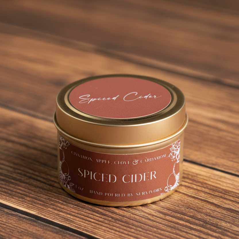 Spiced Cider 4 0z Tin Candle