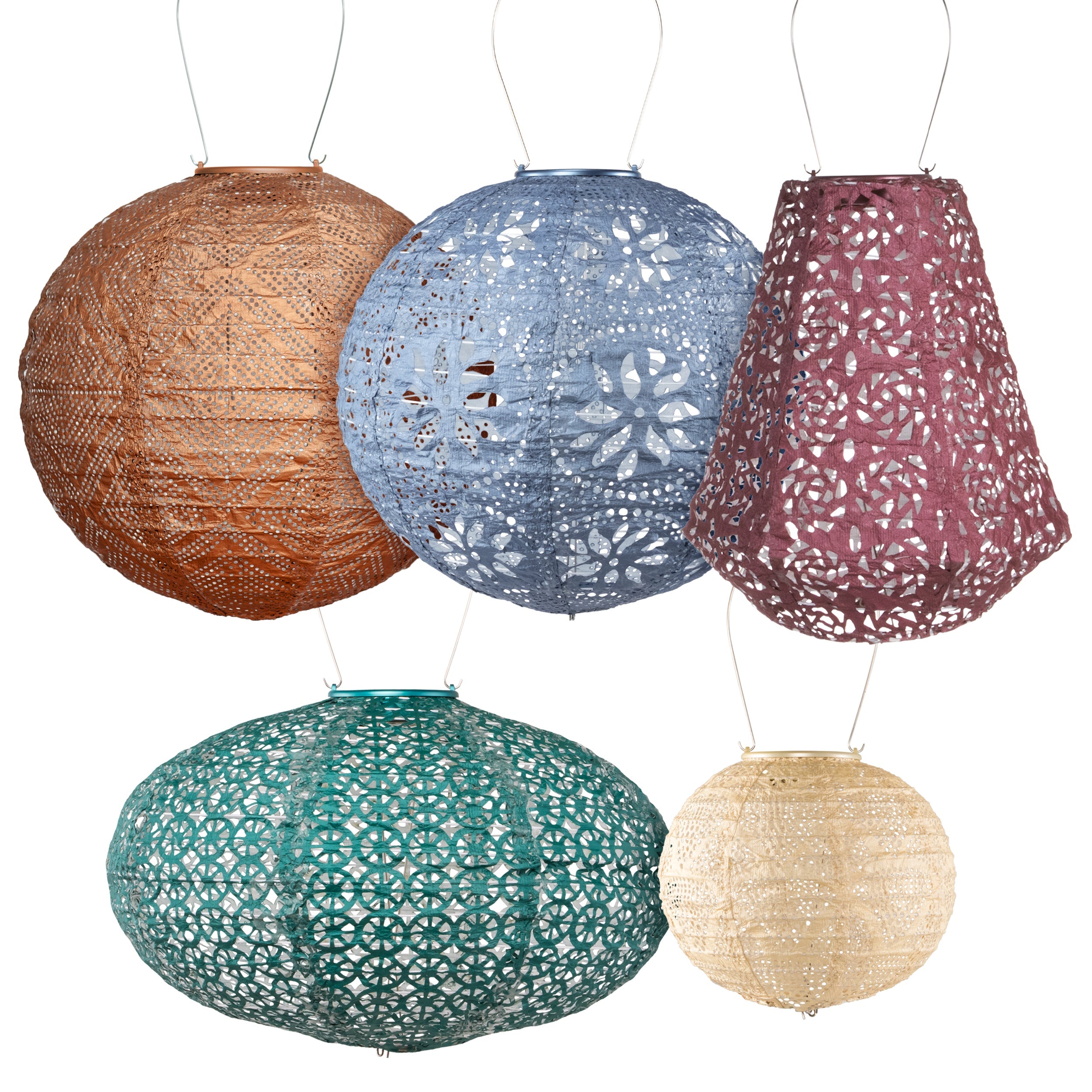 Soji Stella Multi-Shape Solar Lantern 5-pack