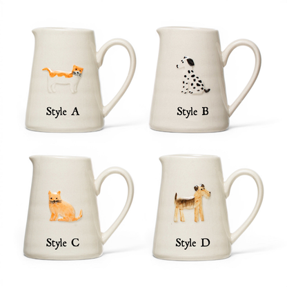Hand-Painted Ceramic Animal Creamer
