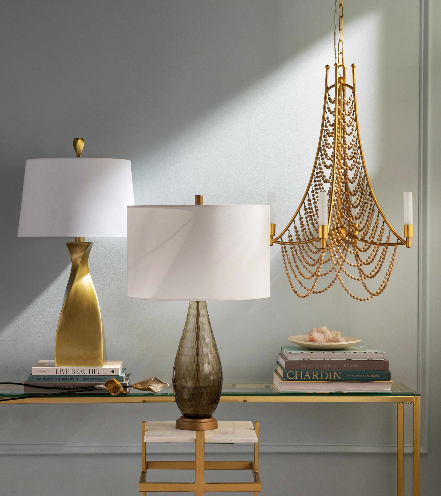 Stillington Gold Glam Ceiling Light