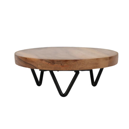 Round Acacia Wood Trivet/Risers - 2 Sizes