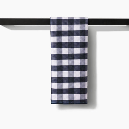 Midnight Flannel Geometry Tea Towel