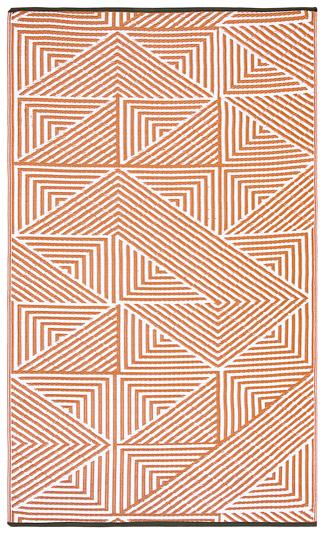 Tokyo - Burnt Orange Outdoor Rug for Patio