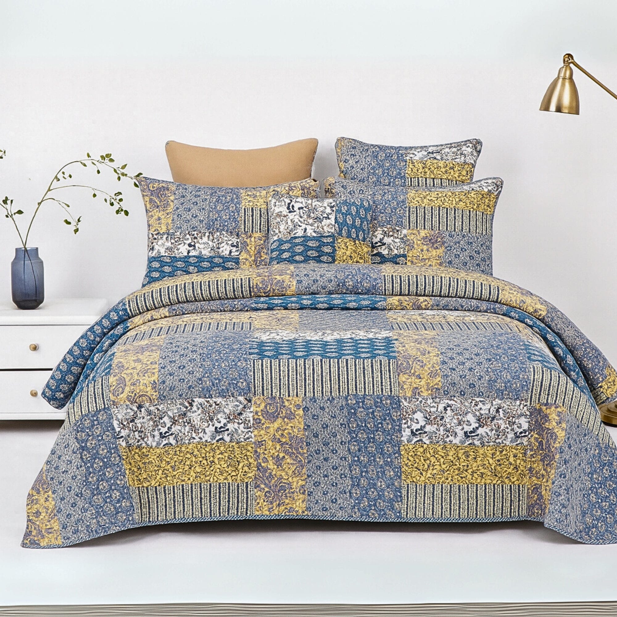 Honey Cove Garden Quilted Bedding Set