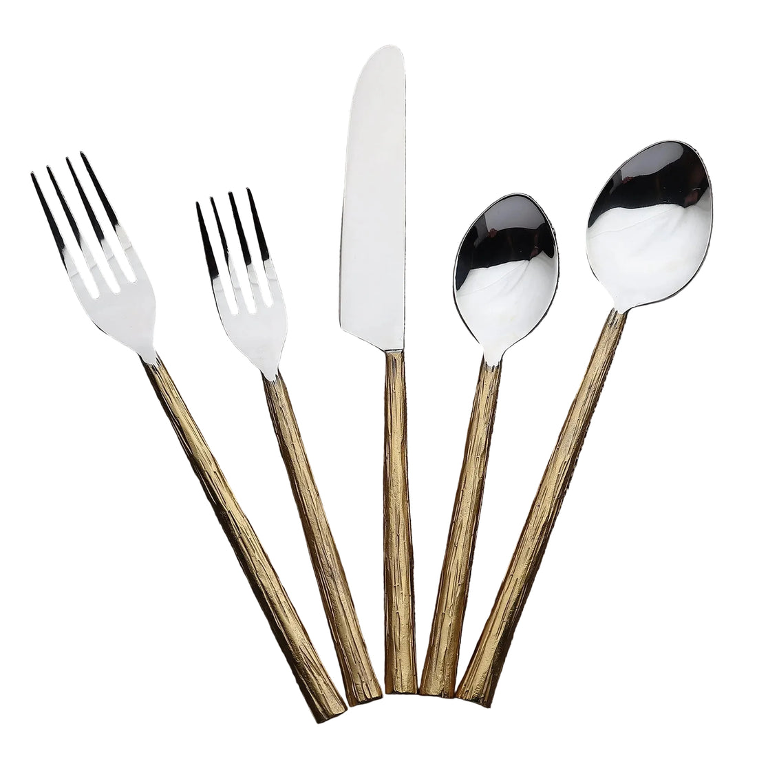 Vinear Flatware in Copper or Gold - 5 Pc, 20 Pc