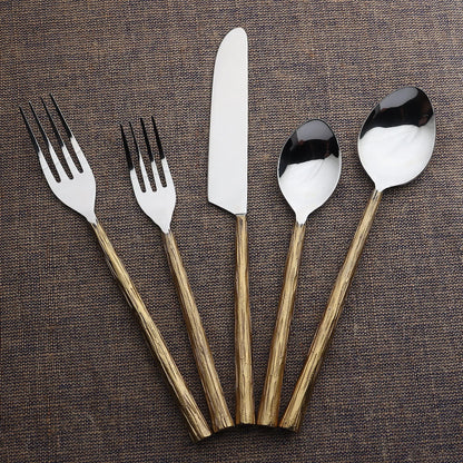 Vinear Flatware in Copper or Gold - 5 Pc, 20 Pc