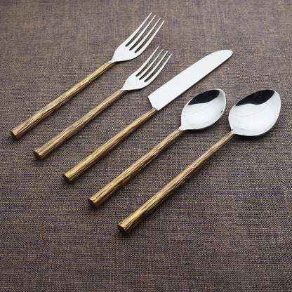 Vinear Flatware in Copper or Gold - 5 Pc, 20 Pc
