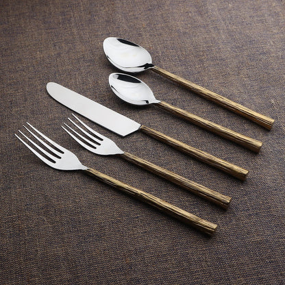 Vinear Flatware in Copper or Gold - 5 Pc, 20 Pc