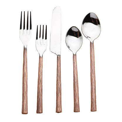 Vinear Flatware in Copper or Gold - 5 Pc, 20 Pc