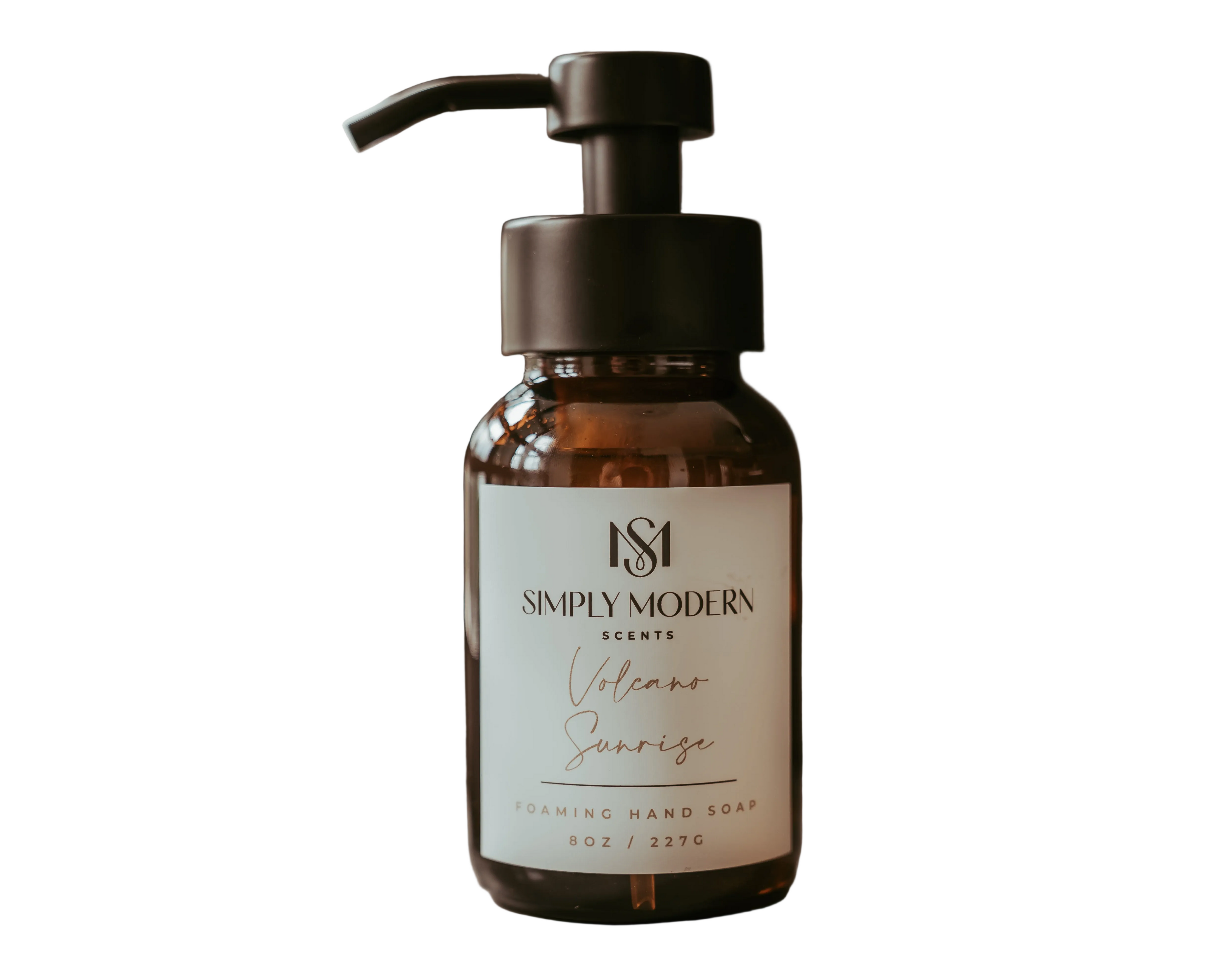 Volcano Sunrise Foaming Hand Soap | Amber Glass Bottle