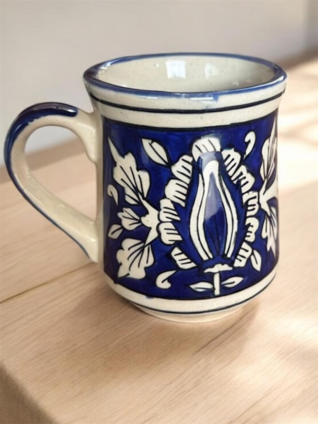 Hand Painted Ceramic Coffee &amp; Tea Mugs - Set of 2