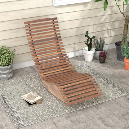Outdoor Acacia Wood Rocking Chair
