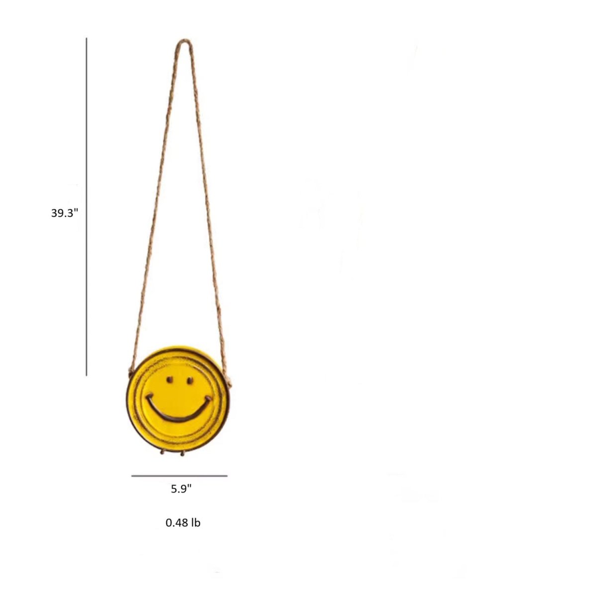 Happy Face Hanging Planter