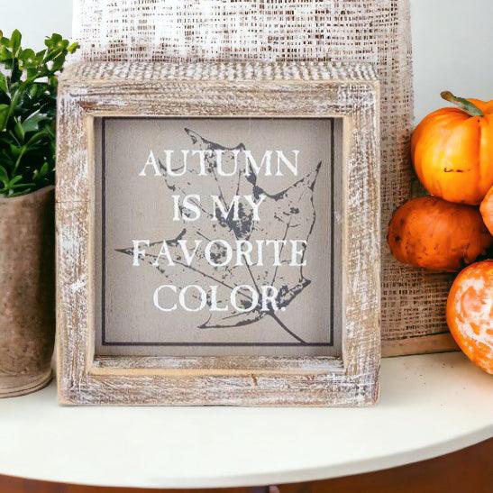 Creep + Autumn | Double-Sided Wood Sign